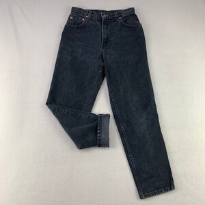 VTG Levi's 551 Relaxed Fit Tapered Leg Jeans Womens 6 Petite Black USA Made